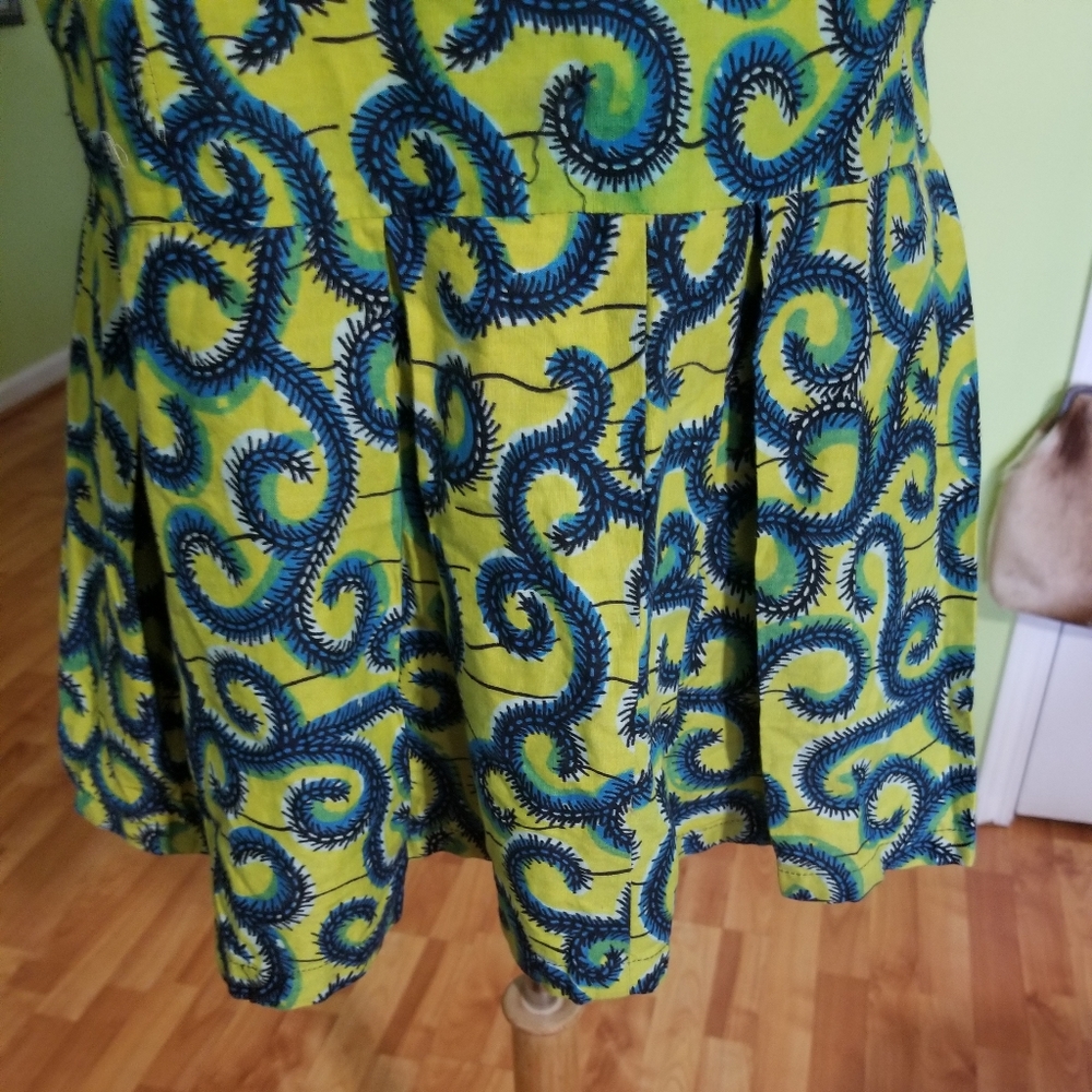 ⚡️Chic African Print Cotton Peplum Top - Picture 3 of 6